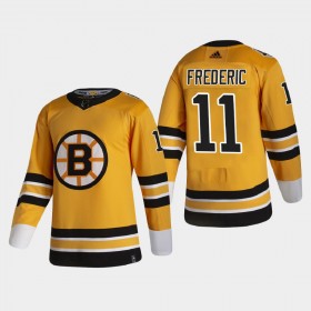 Dresovi Boston Bruins Trent Frederic 11 2020-21 Reverse Retro Authentic - Muške
